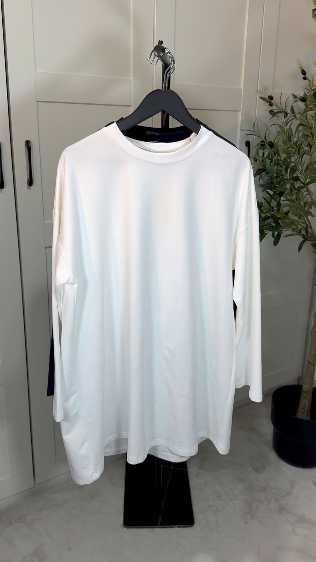 T-shirt manches longues basique oversize