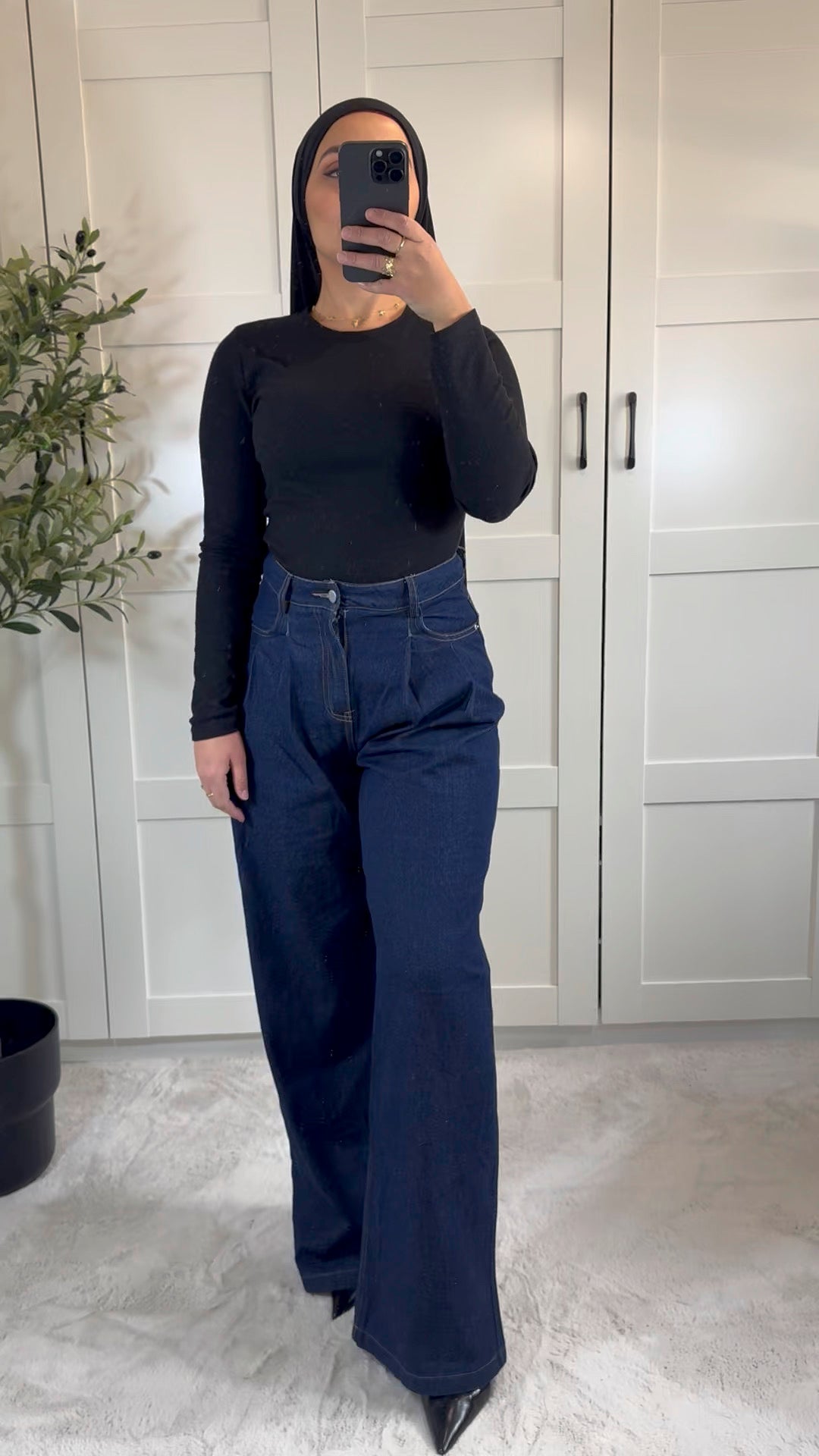 Pantalon en jean brut oversize