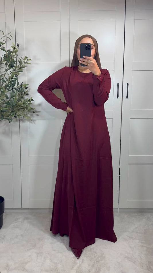 Abaya AYSSA classique évasée I Bordeaux